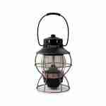 Bronze Stainless Steel and Glass Hanging Lantern