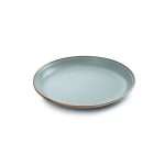 Mint Coloured Enamel Dinner Plates Top ANgle View