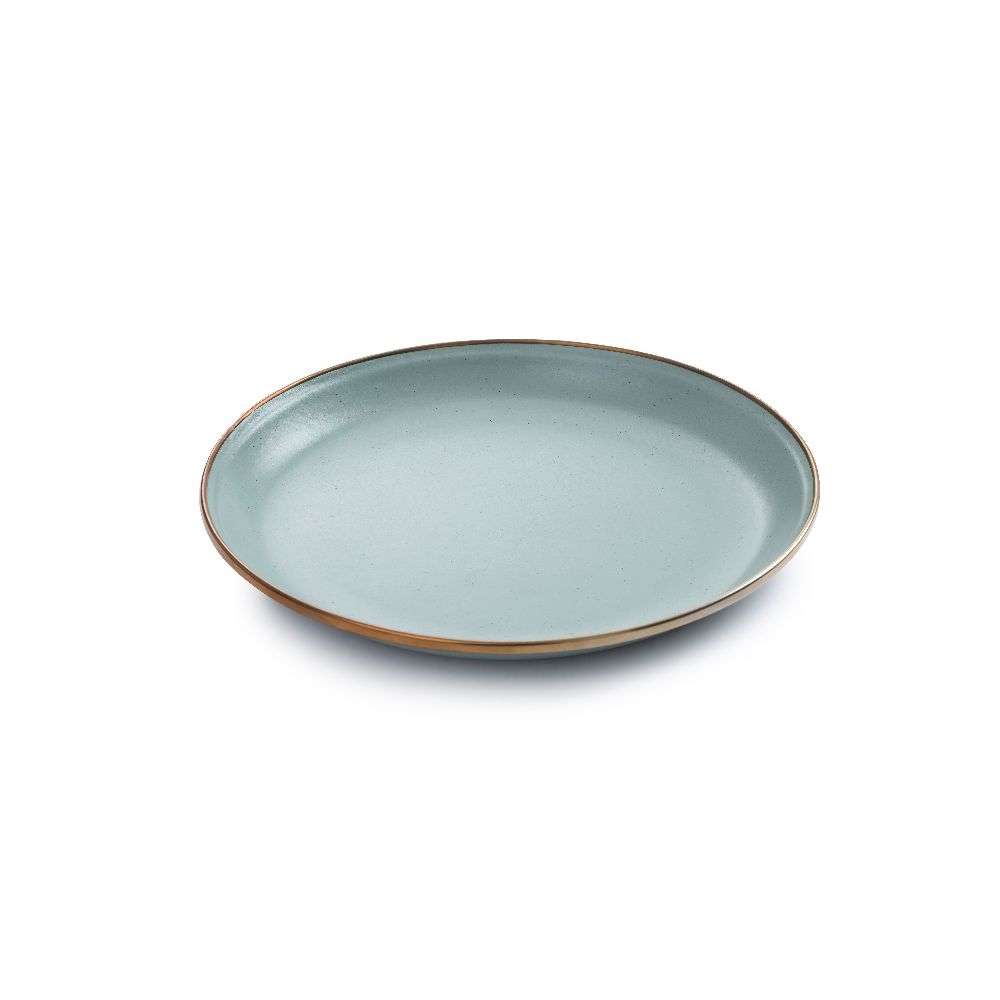 Mint Coloured Enamel Dinner Plates 1 Mint Coloured Enamel Dinner Plates Top ANgle View
