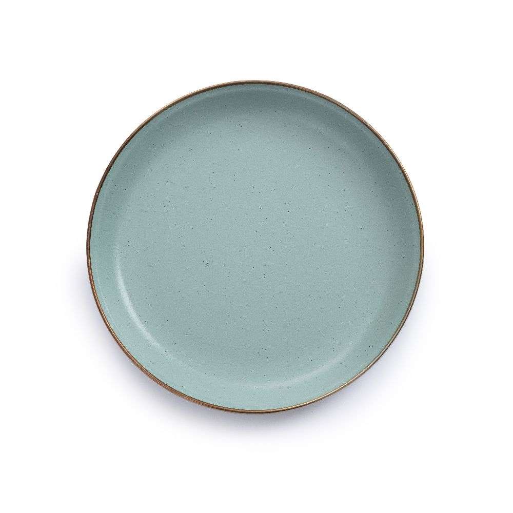 Mint Coloured Enamel Dinner Plates 2 Mint Coloured Enamel Dinner Plates Top