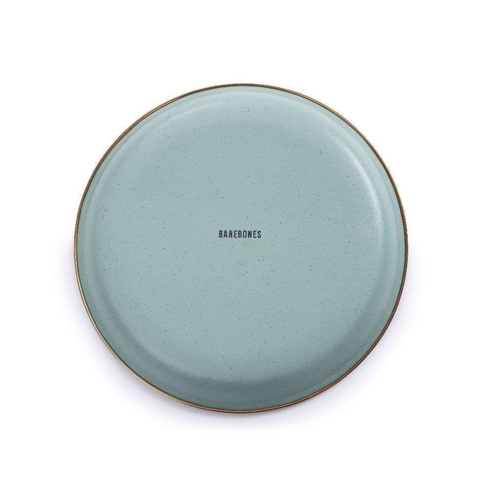 Mint Coloured Enamel Dinner Plates 3 Mint Coloured Enamel Dinner Plates Base