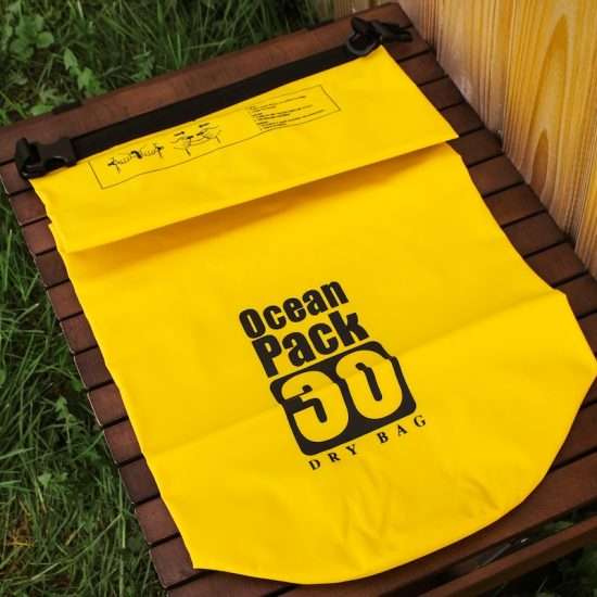 Yellow waterproof bag