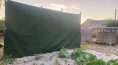 1x2m Canvas Tarp protecting veggie patch - 1