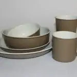 WAY&FARER Enamelware taupe